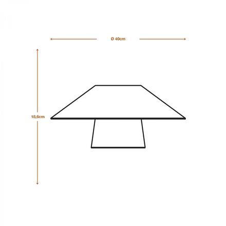 LEDVANCE stropní svítidlo Bamboo Paper Hut 400 E27 hnědé 4058075840683
