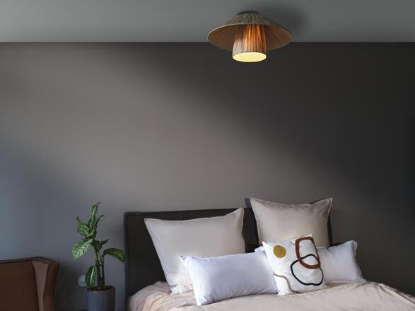 LEDVANCE stropní svítidlo Bamboo Paper Hut 400 E27 hnědé 4058075840683