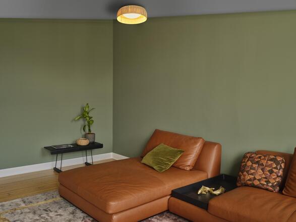 LEDVANCE LED stropní svítidlo Bamboo Paper 400 18W 830 hnědé 4058075840720