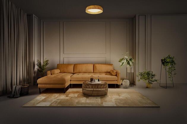 LEDVANCE LED stropní svítidlo Bamboo Paper 500 28W 830 hnědé 4058075840744