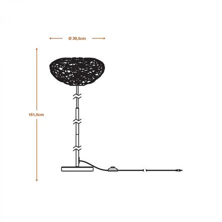 LEDVANCE stojací lampa Decor Paper Drop E27 220-240 V