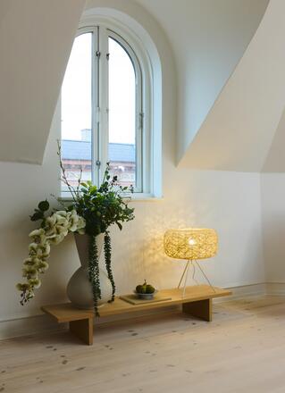 LEDVANCE stolní lampa Paper Bale 1xE27 béžová 4058075840904