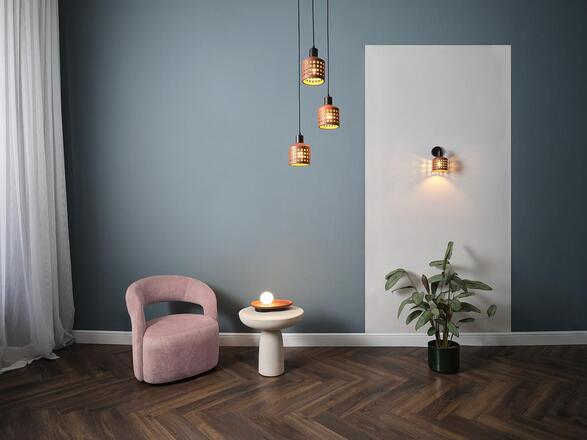 LEDVANCE nástěnné svítidlo Clay Windows 1xE27 hnědé 4058075840942