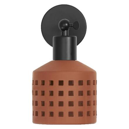 LEDVANCE nástěnné svítidlo Clay Windows 1xE27 hnědé 4058075840942