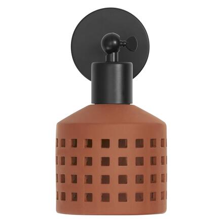LEDVANCE nástěnné svítidlo Clay Windows 1xE27 hnědé 4058075840942