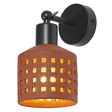 LEDVANCE nástěnné svítidlo Clay Windows 1xE27 hnědé 4058075840942