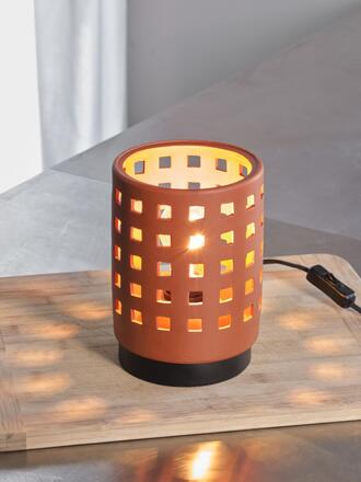 LEDVANCE stolní lampa Clay Windows 1xE27 hnědá 4058075841024