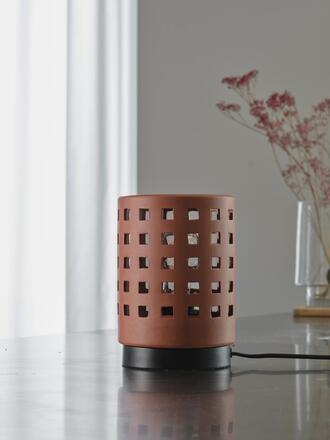 LEDVANCE stolní lampa Clay Windows 1xE27 hnědá 4058075841024