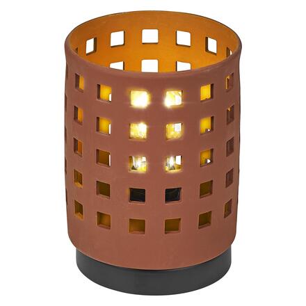 LEDVANCE stolní lampa Clay Windows 1xE27 hnědá 4058075841024