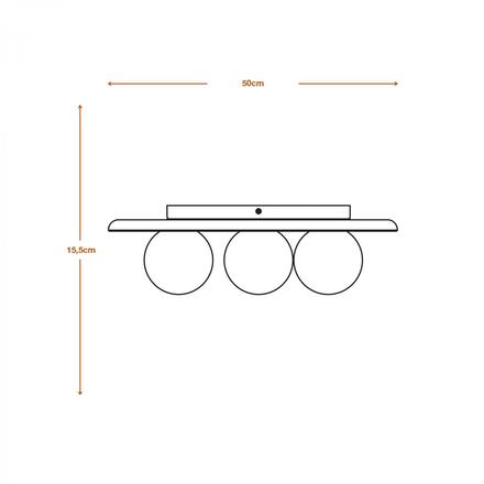 LEDVANCE stropní svítidlo Clay Nest 3xG9 hnědé 4058075841086
