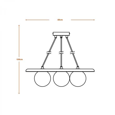 LEDVANCE závěsné svítidlo Clay Nest 3xG9 hnědé 4058075841109
