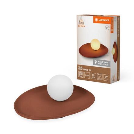 LEDVANCE stolní lampa Clay Nest 1xG9 hnědá 4058075841123