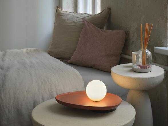 LEDVANCE stolní lampa Clay Nest 1xG9 hnědá 4058075841123