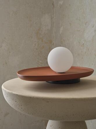 LEDVANCE stolní lampa Clay Nest 1xG9 hnědá 4058075841123