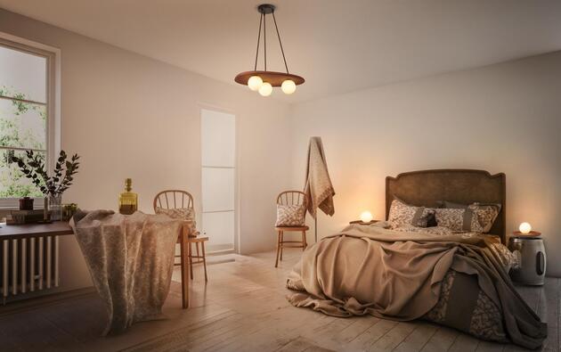 LEDVANCE stolní lampa Clay Nest 1xG9 hnědá 4058075841123