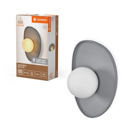 LEDVANCE nástěnné svítidlo Concrete Nest 1xG9 šedé 4058075841147