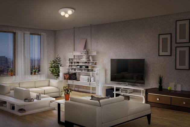 LEDVANCE stropní svítidlo Concrete Nest 3xG9 šedé 4058075841161