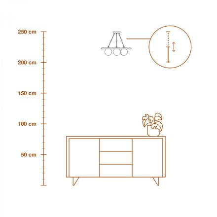 LEDVANCE závěsné svítidlo Concrete Nest 3xG9 šedé 4058075841185