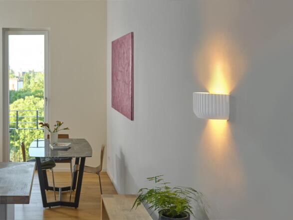 LEDVANCE nástěnné svítidlo Plaster Routes Up 310 1xE27 bílé 4058075841260