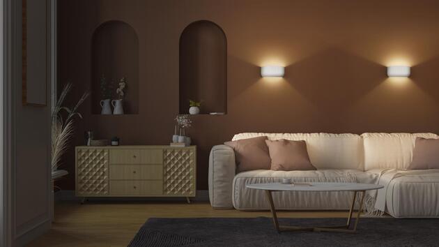 LEDVANCE nástěnné svítidlo Plaster Routes Up 310 1xE27 bílé 4058075841260