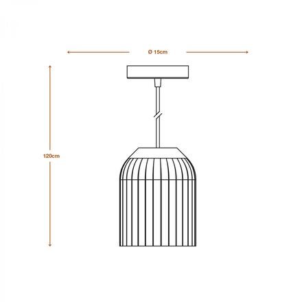 LEDVANCE závěsné svítidlo Plaster Routes 150 1xE27 bílé 4058075841284