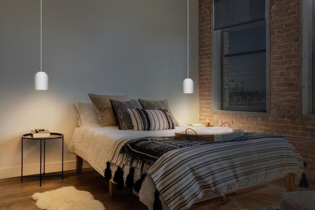 LEDVANCE závěsné svítidlo Plaster Routes 150 1xE27 bílé 4058075841284