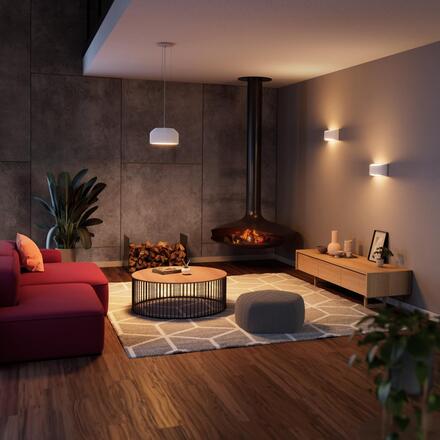 LEDVANCE závěsné svítidlo Plaster Routes 300 1xE27 bílé 4058075841307