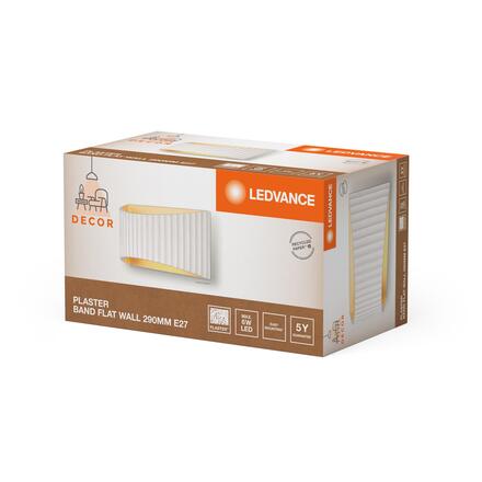 LEDVANCE nástěnné svítidlo Decor Plaster Band Flat Wall 1xE27 220-240 V