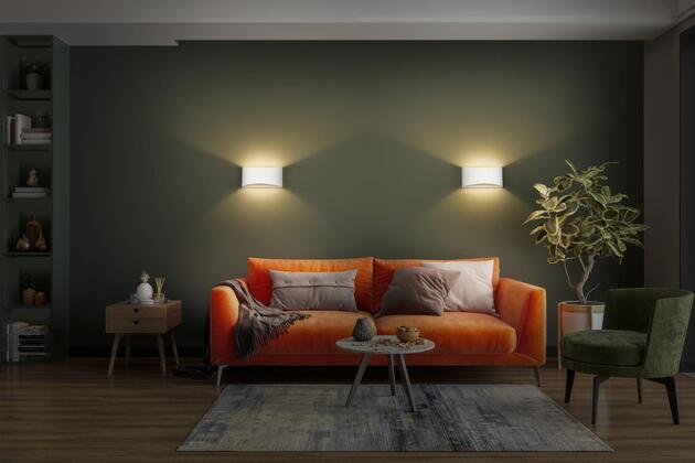 LEDVANCE nástěnné svítidlo Decor Plaster Band Flat Wall 1xE27 220-240 V