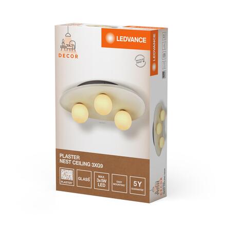 LEDVANCE stropní svítidlo Plaster Nest 3xG9 bílé 4058075841406