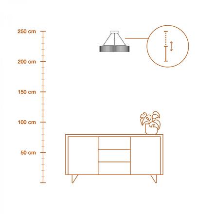 LEDVANCE LED závěsné svítidlo Felt Cylinder 28W 830 tmavá šedá 4058075841567