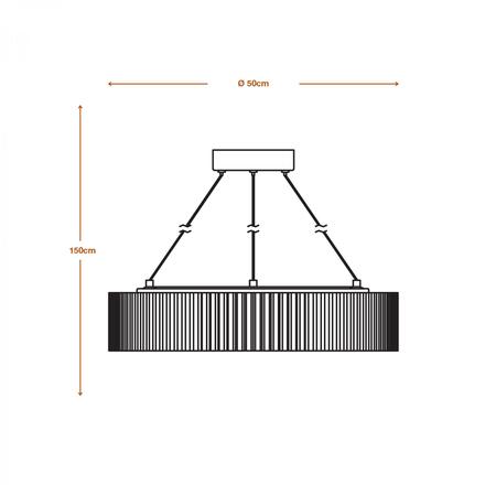LEDVANCE LED závěsné svítidlo Felt Cylinder 28W 830 tmavá šedá 4058075841567