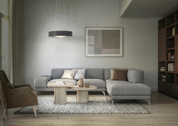 LEDVANCE LED závěsné svítidlo Felt Cylinder 28W 830 tmavá šedá 4058075841567