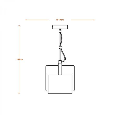 LEDVANCE závěsné svítidlo Mold 190MM 1xE27 růžové 4058075841642