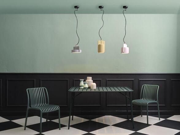 LEDVANCE závěsné svítidlo Mold 190MM 1xE27 růžové 4058075841642