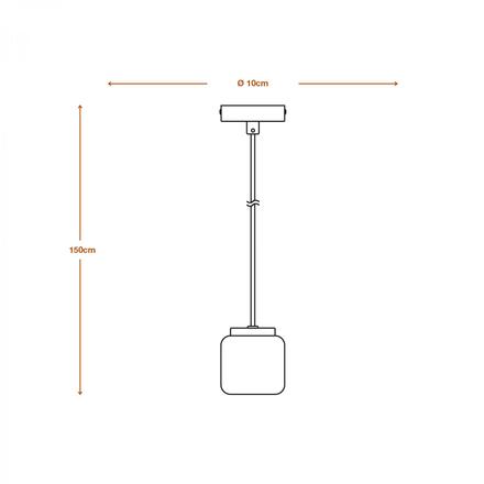 LEDVANCE závěsné svítidlo Terrazzo Ball 1xGU10 bílé 4058075841703