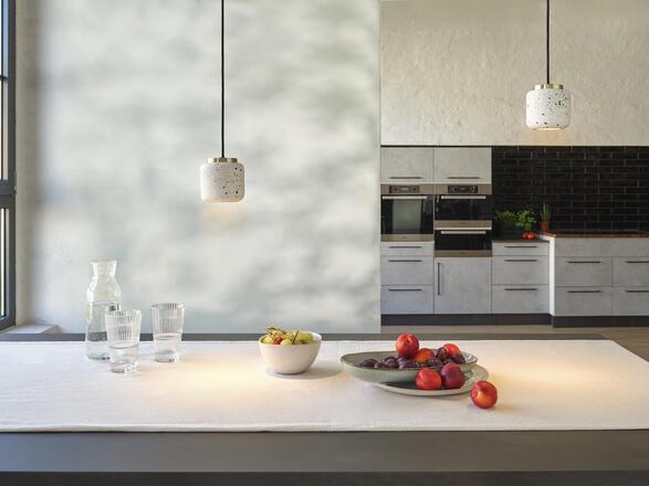 LEDVANCE závěsné svítidlo Terrazzo Ball 1xGU10 bílé 4058075841703