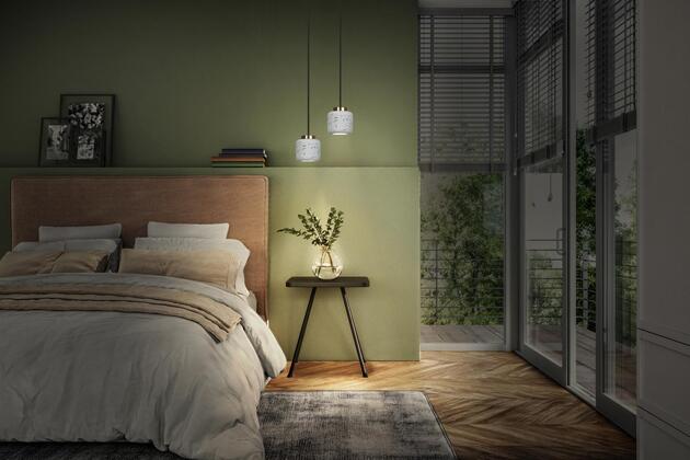 LEDVANCE závěsné svítidlo Terrazzo Ball 1xGU10 bílé 4058075841703