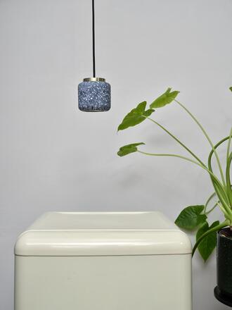 LEDVANCE závěsné svítidlo Terrazzo Ball 1xGU10 modré 4058075841727