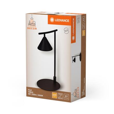 LEDVANCE LED stolní lampa Fuji 5W 930 černá 4058075841789