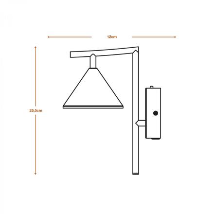 LEDVANCE LED nástěnné svítidlo Fuji 5W 930 černé 4058075841802