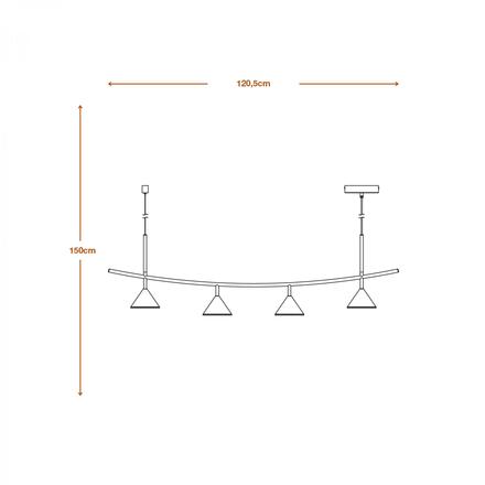 LEDVANCE LED závěsné svítidlo Fuji lineární 16W 930 černé 4058075841864