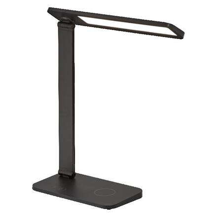 LEDVANCE LED stolní lampa Office Line Desk Banker Qi nabíjení 17W CCT Dimmable černé 4058075842984