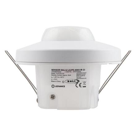 LEDVANCE stropní pohybové do podhledu čidlo DALI-2, 10-22,5 V, detekce 40×5 m, úhel 360°
