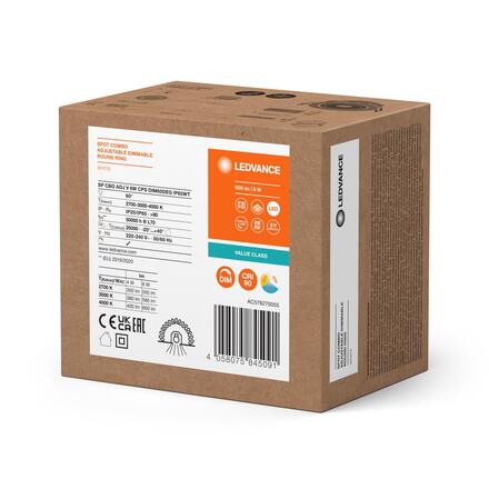 LEDVANCE SP CBO ADJ V 6W CPS DIM 60DEG IP65 WT 4058075845091