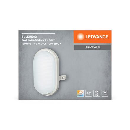 LEDVANCE LED venkovní nástěnné svítidlo Bulkhead 4W/7W/9W CCT bílé 4058075845527