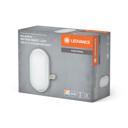 LEDVANCE LED venkovní nástěnné svítidlo Bulkhead 4W/7W/9W CCT bílé 4058075845527