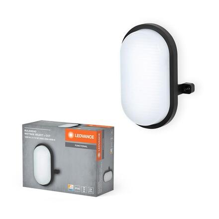 LEDVANCE LED venkovní nástěnné svítidlo Bulkhead 4W/7W/9W CCT černé 4058075845541