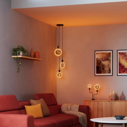 LEDVANCE LED žárovka Vintage 1906 Globe 183 4 W E27 1800 K stmívatelná kouřová