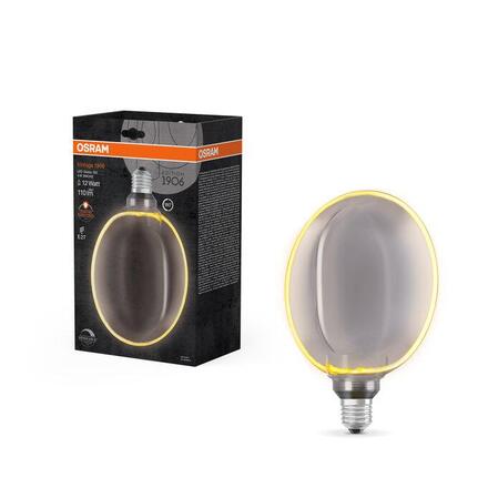 LEDVANCE LED žárovka Vintage 1906 Globe 183 4 W E27 1800 K stmívatelná kouřová